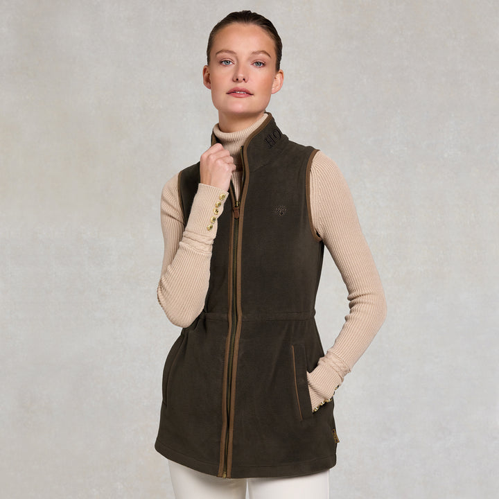 Holland Cooper Ladies Country Longline Fleece Gilet