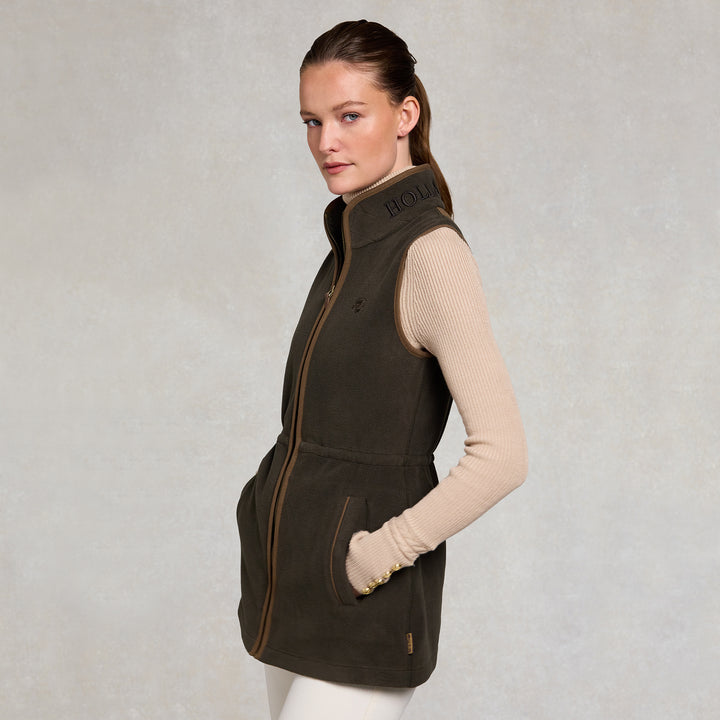 Holland Cooper Ladies Country Longline Fleece Gilet