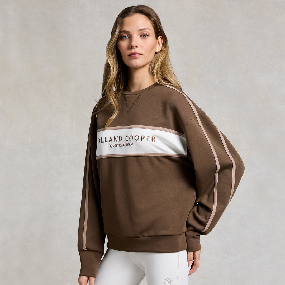 Holland Cooper Ladies Equestrian Crew Neck Sweat
