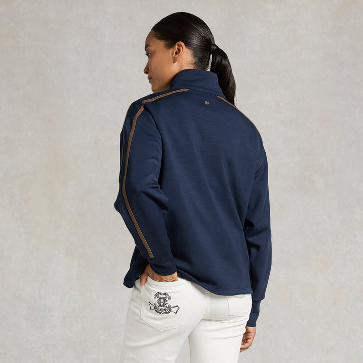 Holland Cooper Ladies Equestrian Quarter Zip Neck Sweat