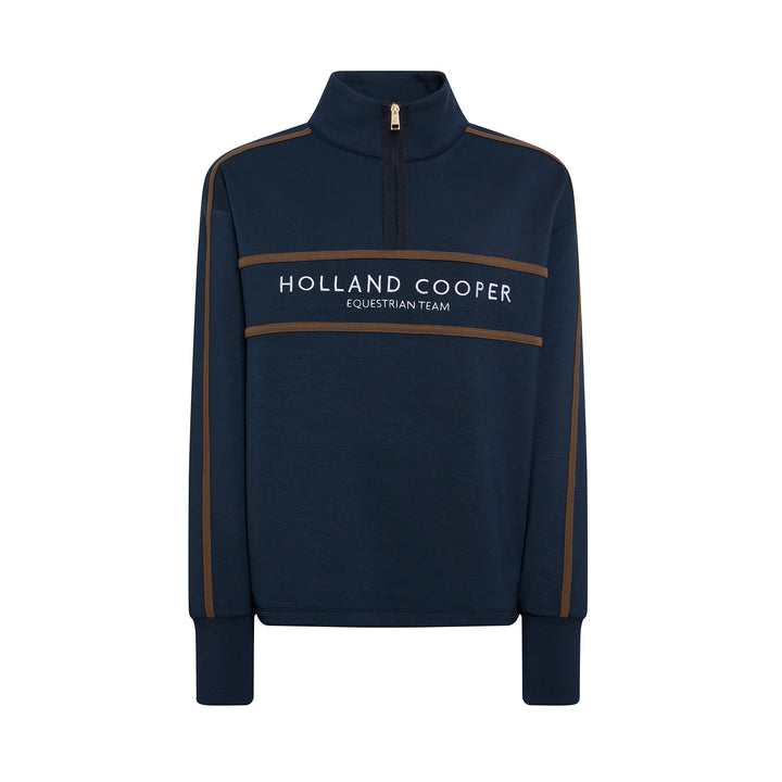 Holland Cooper Ladies Equestrian Quarter Zip Neck Sweat