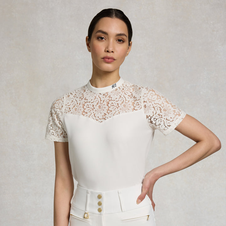 Holland Cooper Ladies Lace Tee