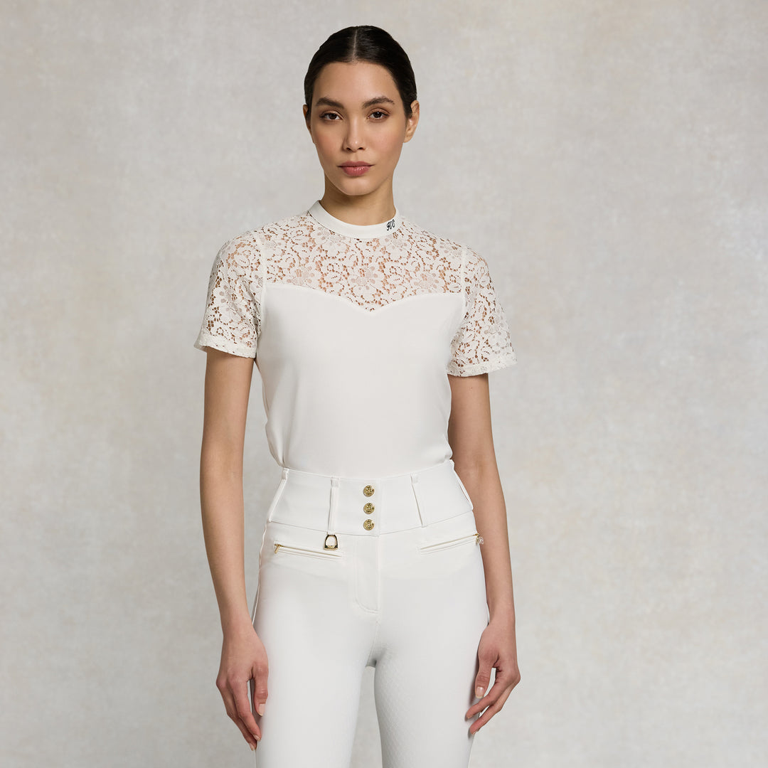 Holland Cooper Ladies Lace Tee
