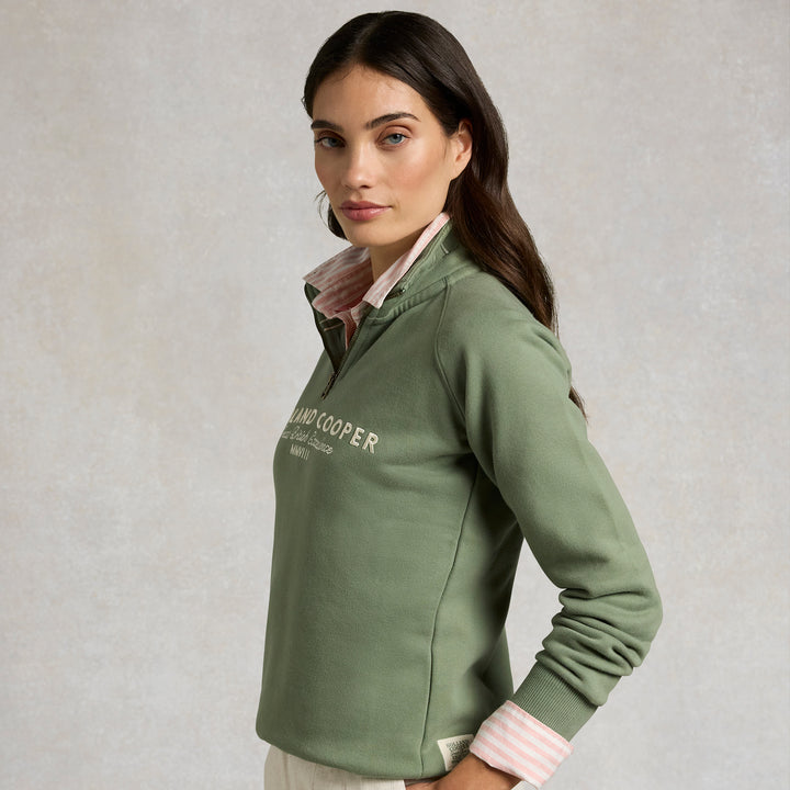 Holland Cooper Ladies Sporting Goods Zip Henley