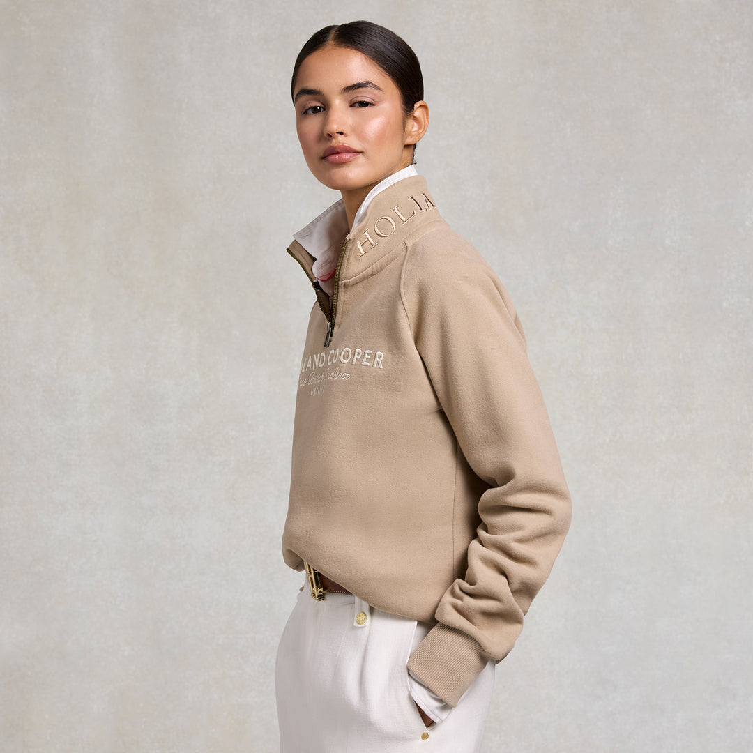 Holland Cooper Ladies Sporting Goods Zip Henley