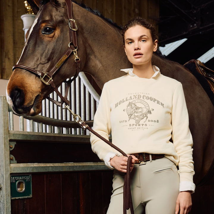 Holland Cooper Ladies Appaloosa Crew Neck Sweat