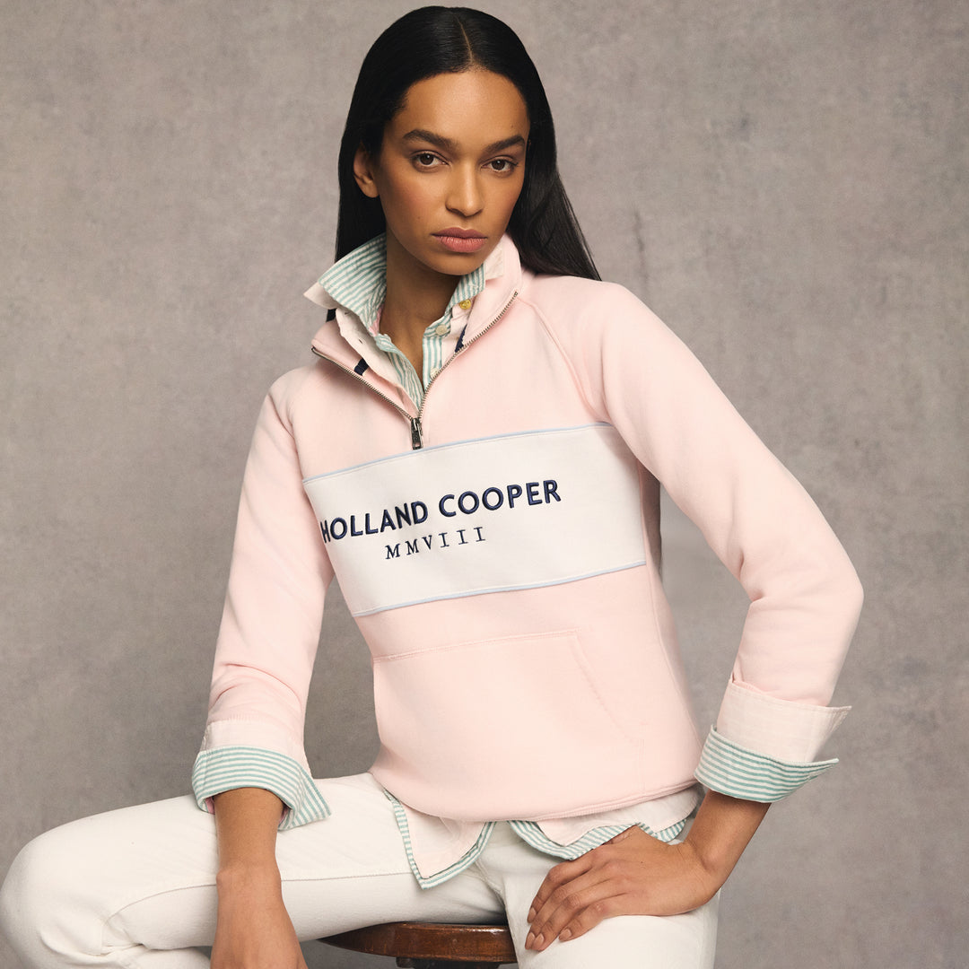 Holland Cooper Ladies Sporting Heritage Zip Henley