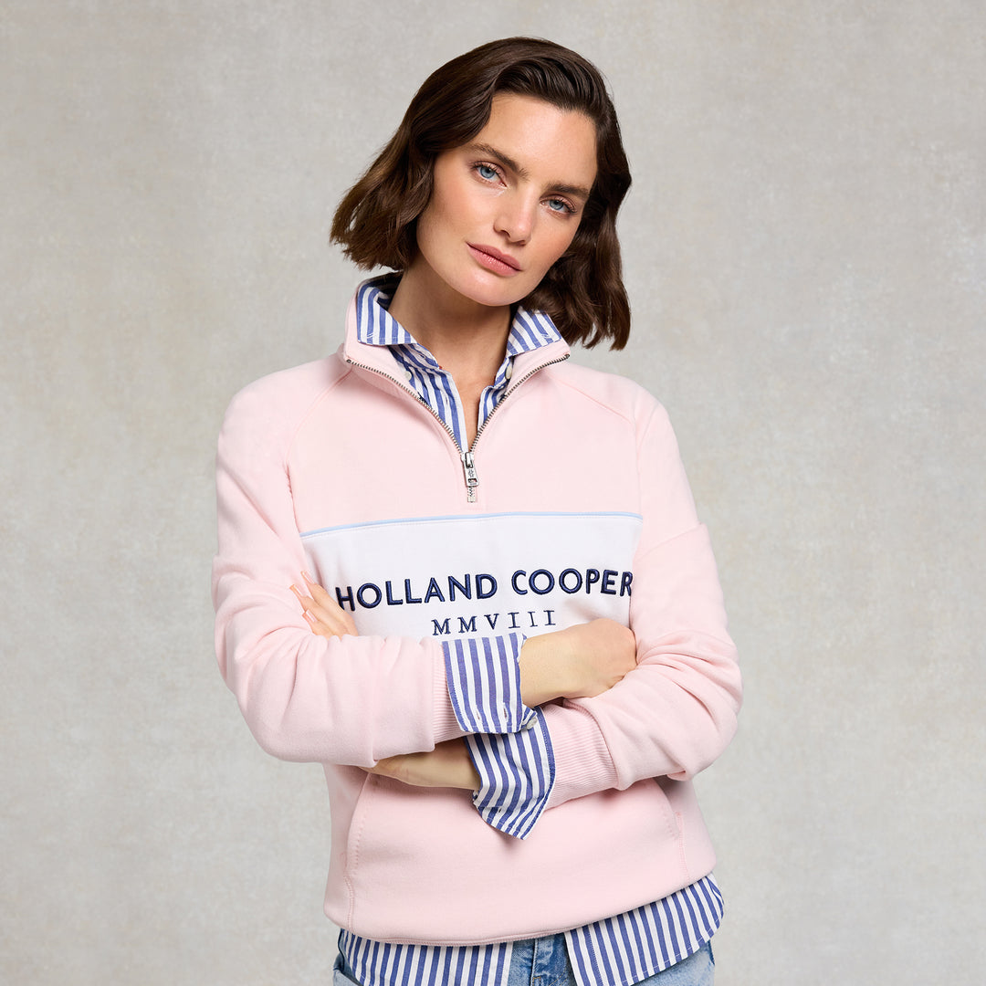 Holland Cooper Ladies Sporting Heritage Zip Henley