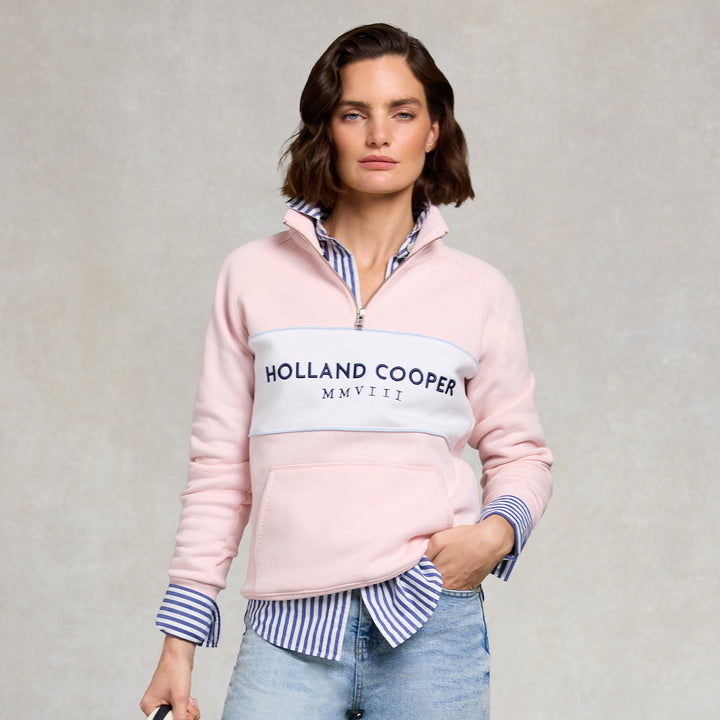 Holland Cooper Ladies Sporting Heritage Zip Henley