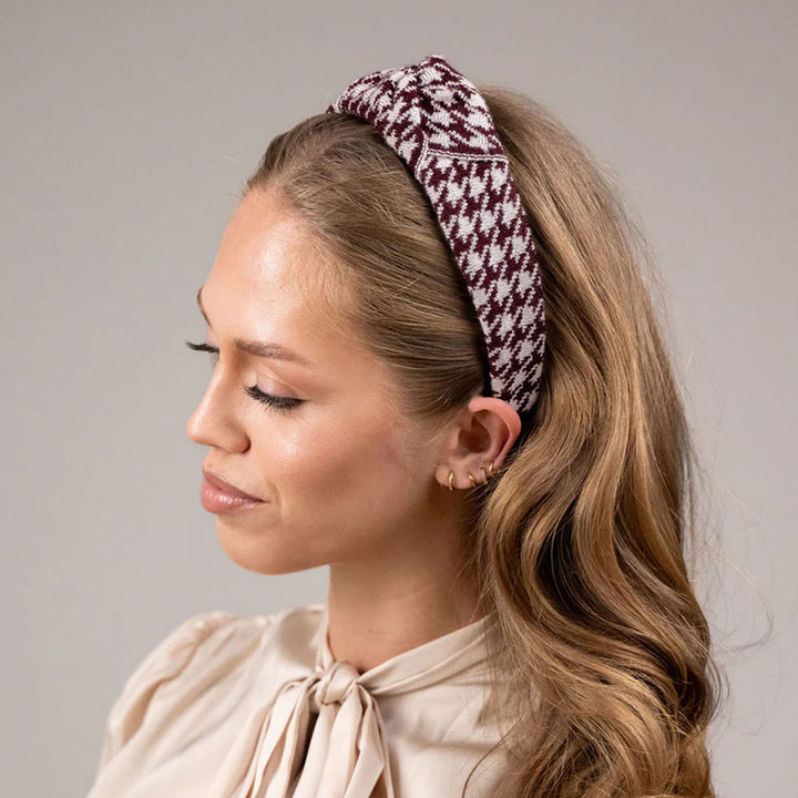 Waring Brooke Ladies Houndstooth Hairband