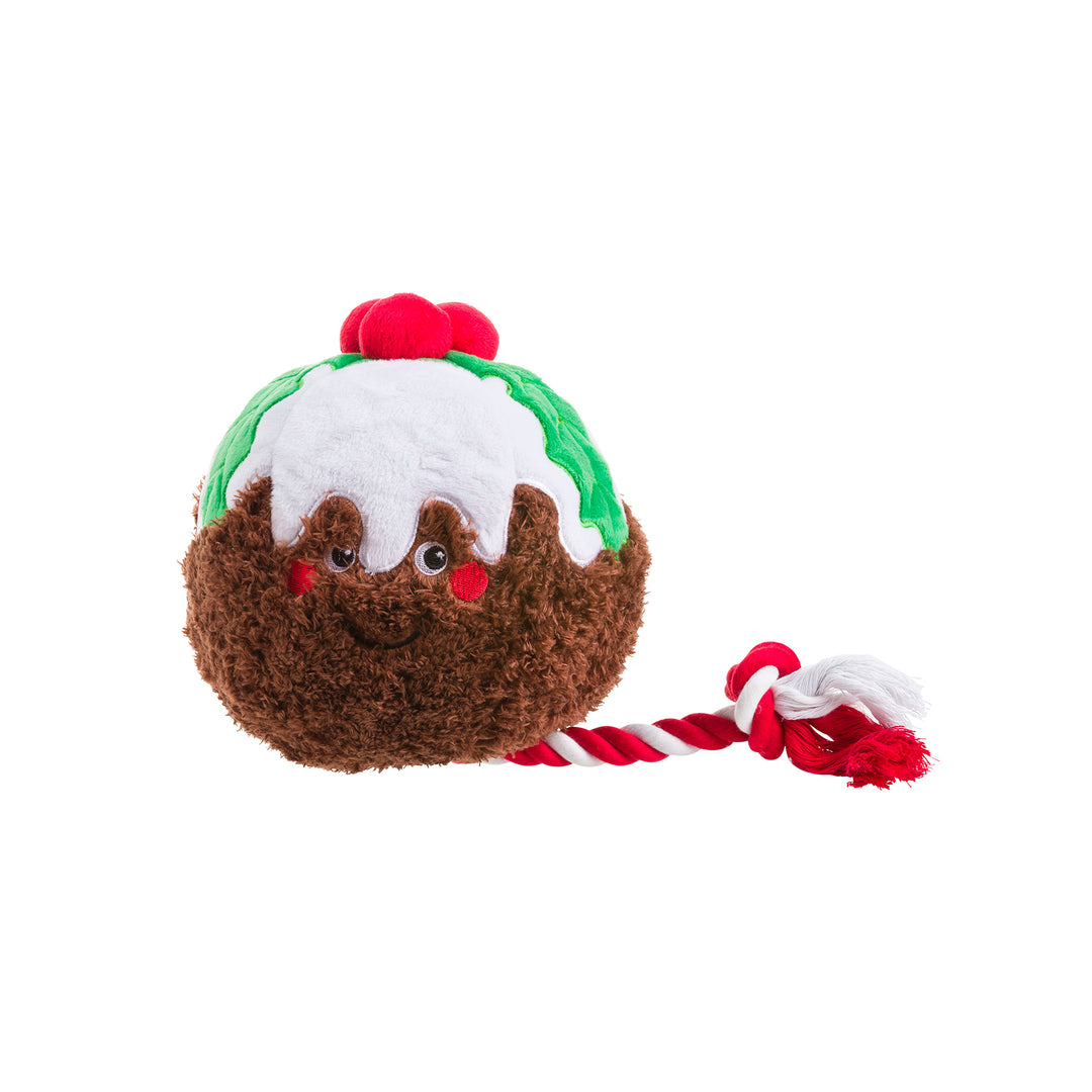 House of Paws Christmas Pudding Rope Dog Toy