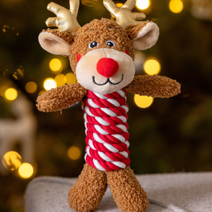 House of Paws Reindeer Rope Dog Toy