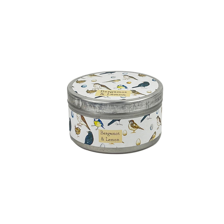 Heaven Scent 100g Tin Candle - Bergamont & Lemon (British Birds)