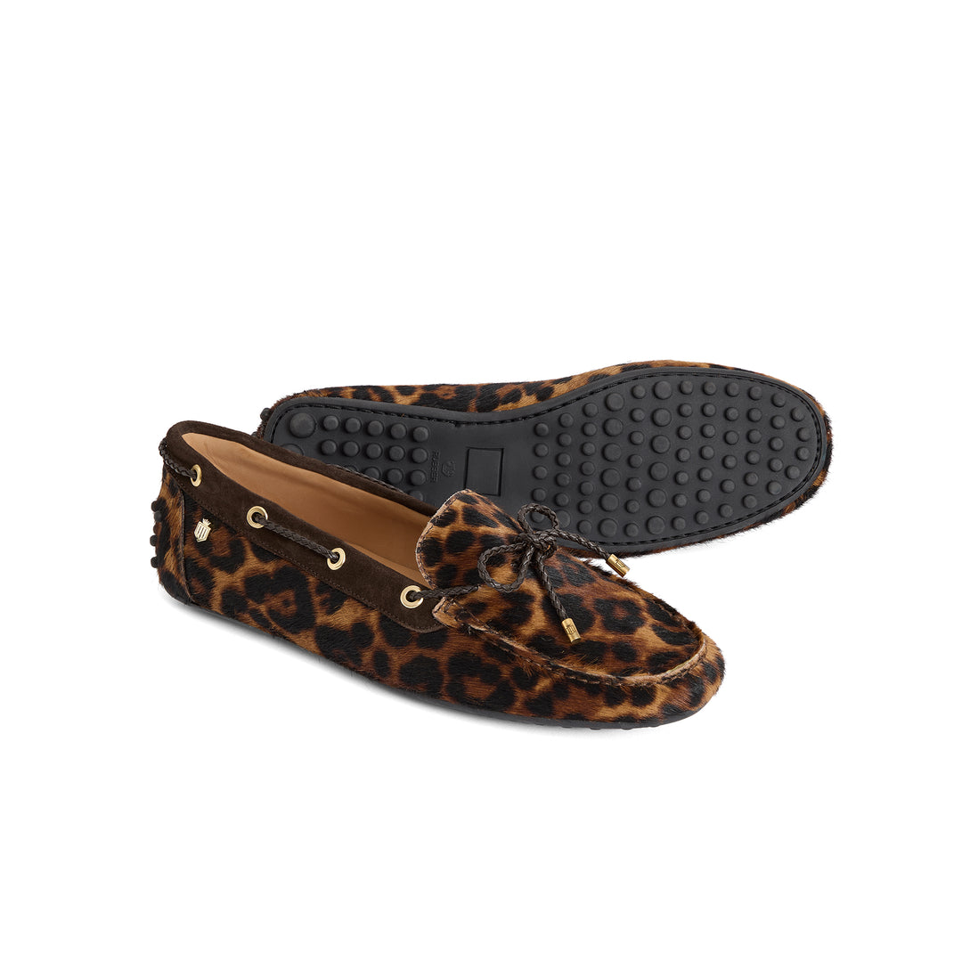 Fairfax & Favor Ladies Henley Shoes - Leopard Haircalf