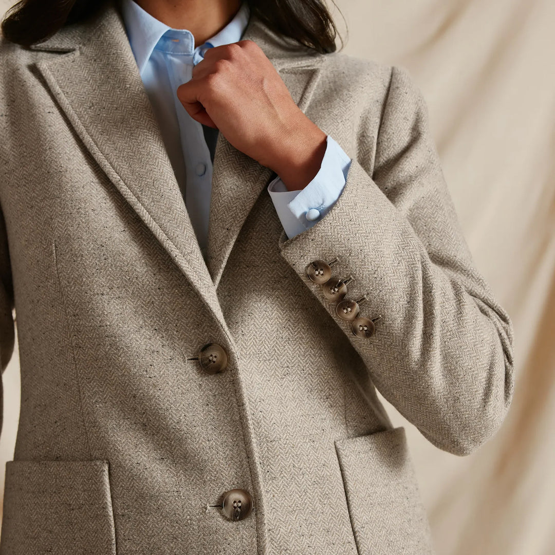 Fairfax & Favor Ladies The Henrietta Single Breasted Herringbone Blazer