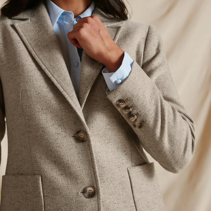 Fairfax & Favor Ladies The Henrietta Single Breasted Herringbone Blazer