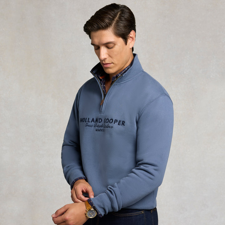 Holland Cooper Mens Heritage Quarter Zip Sweat