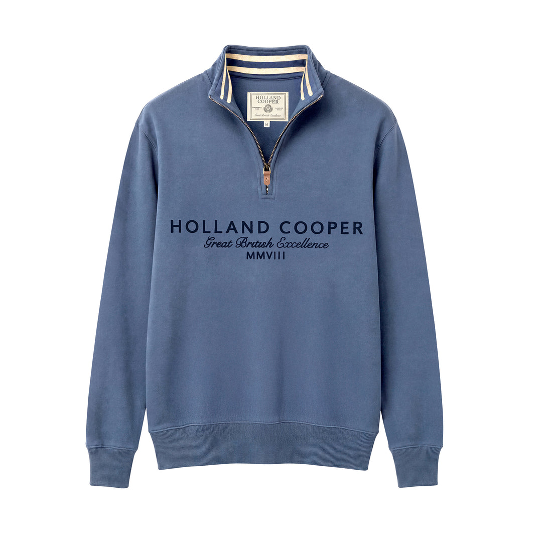 Holland Cooper Mens Heritage Quarter Zip Sweat