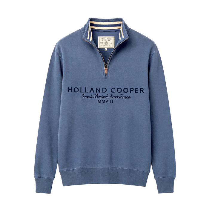 Holland Cooper Mens Heritage Quarter Zip Sweat