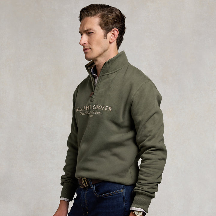 Holland Cooper Mens Heritage Quarter Zip Sweat