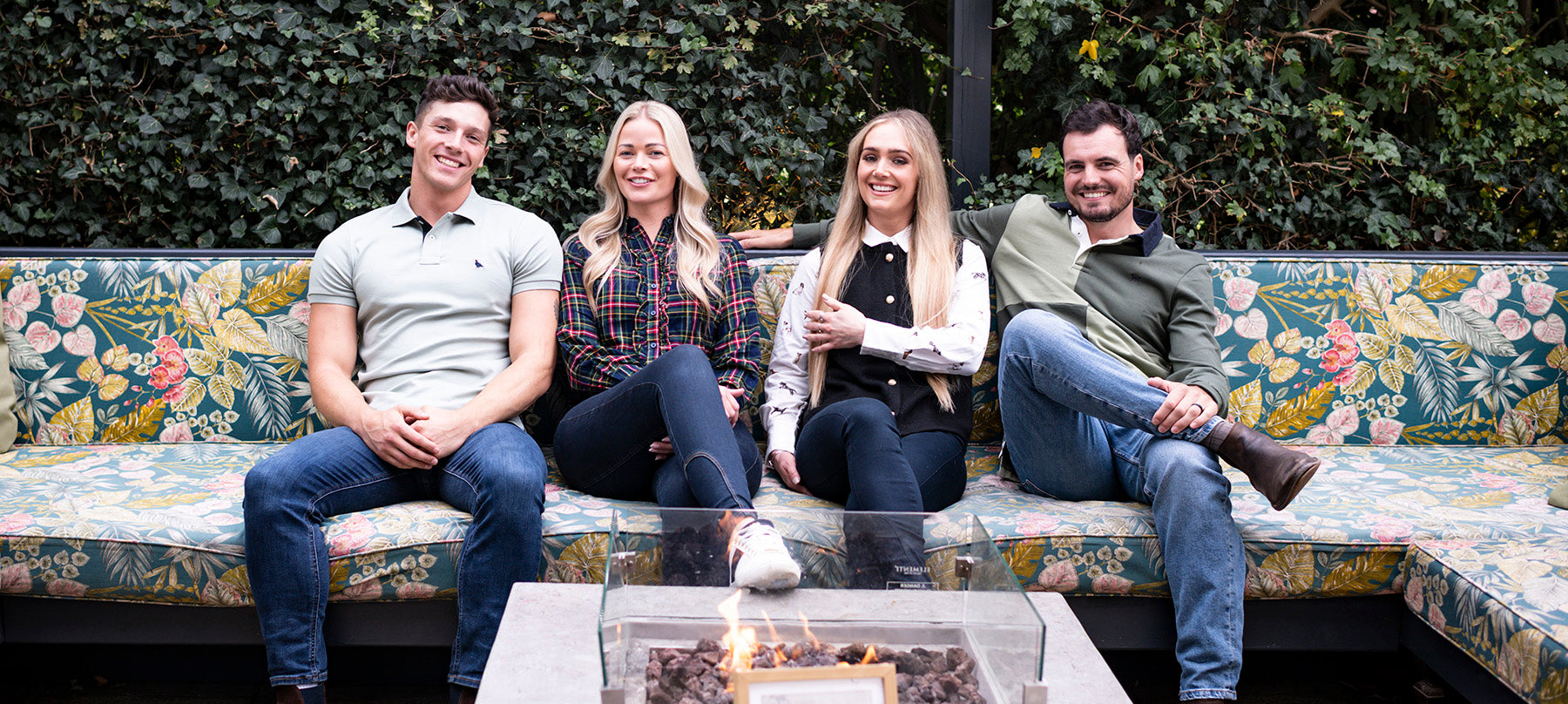 A group of people wearing new season country clothing