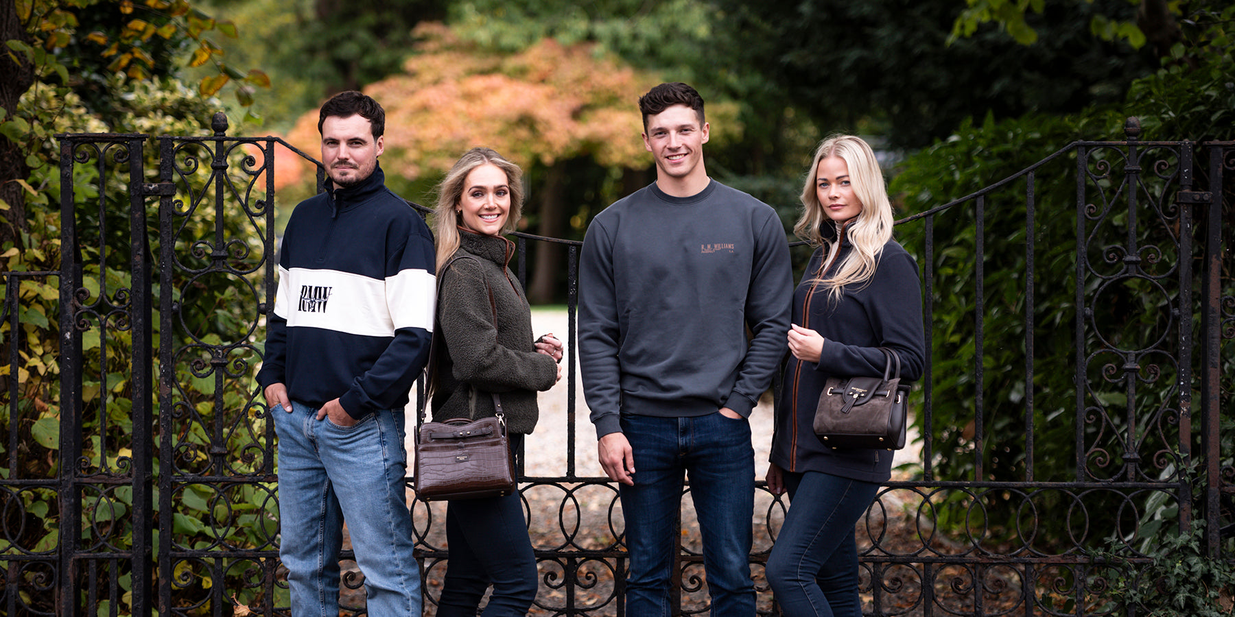 Group wearing new country clothing