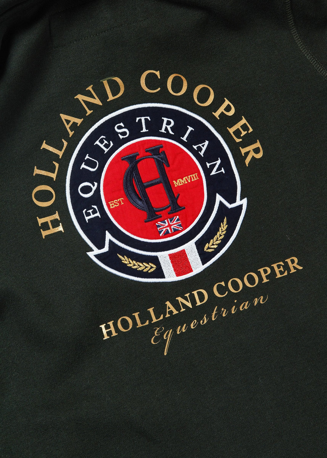 Holland Cooper Ladies Team Hoodie#Green