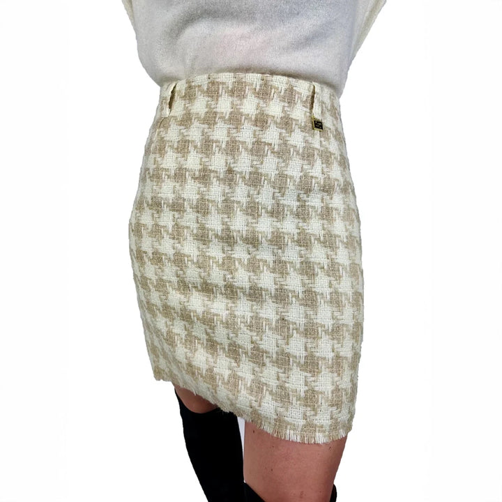 Latham & Taylor Ladies Houndstooth Mini Skirt