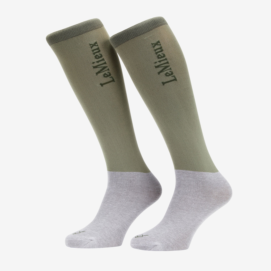 LeMieux Competition Socks 2 Pack - Fern
