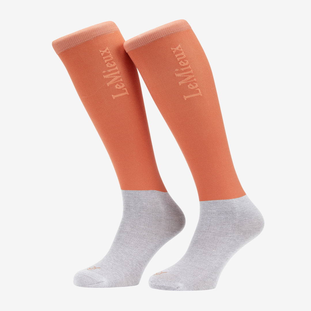 LeMieux Competition Socks 2 Pack - Apricot