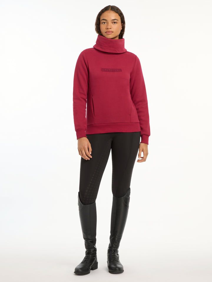 LeMieux Ladies Adele Funnel Neck Sweat - Limited Edition Ember