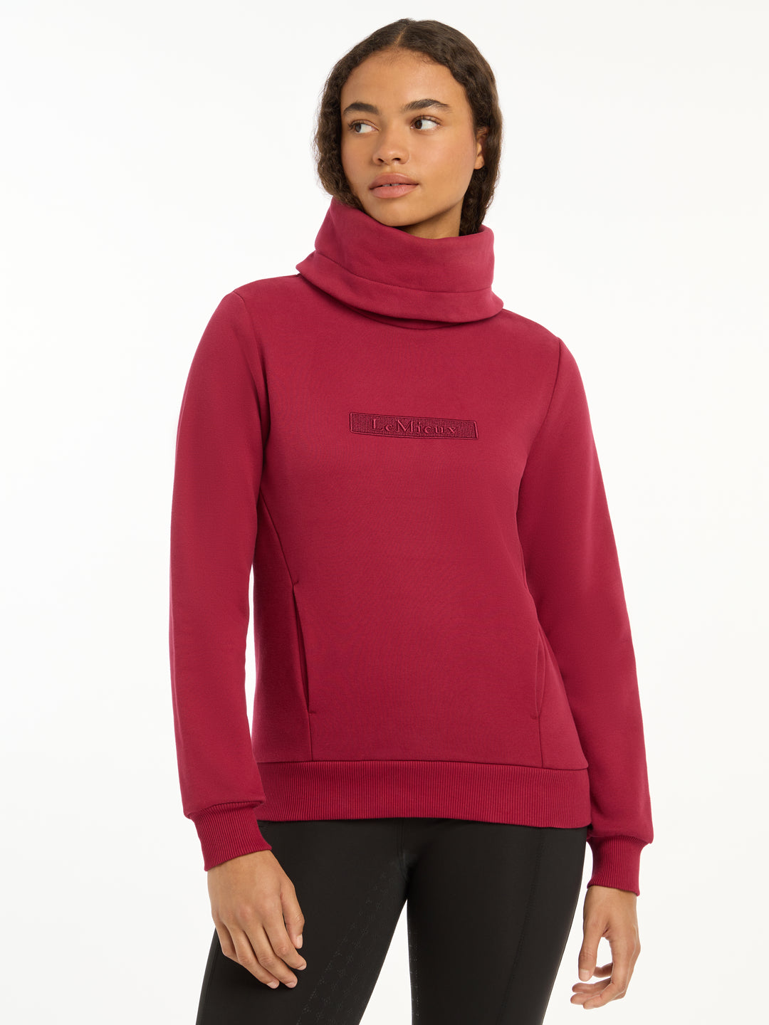 LeMieux Ladies Adele Funnel Neck Sweat - Limited Edition Ember