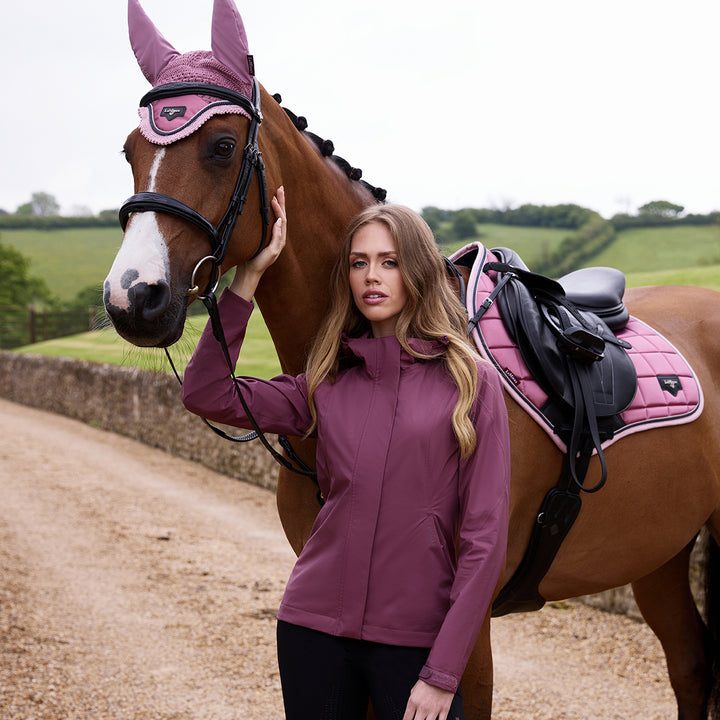 LeMieux Ladies Isla Short Waterproof Jacket - Rosewood