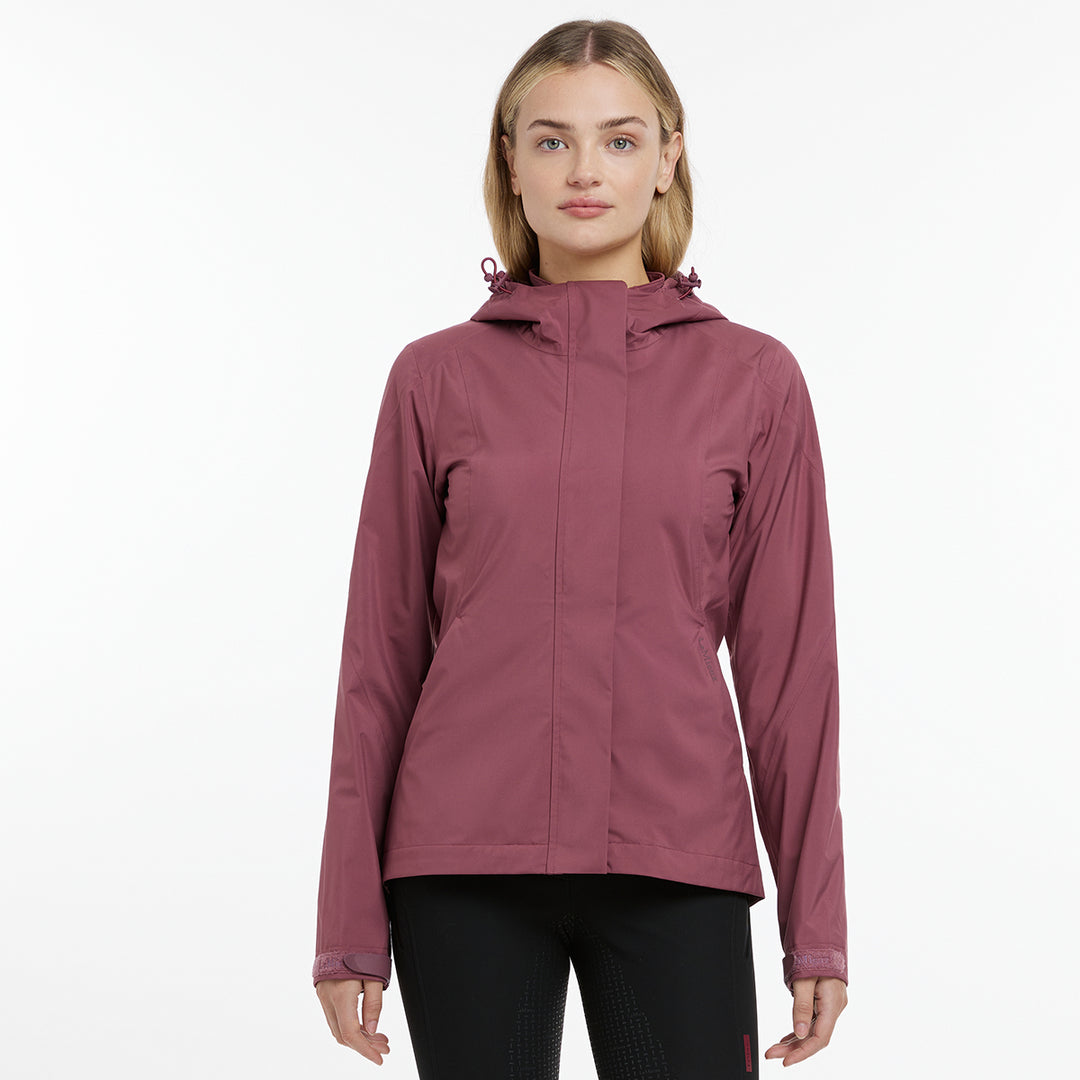 LeMieux Ladies Isla Short Waterproof Jacket - Rosewood