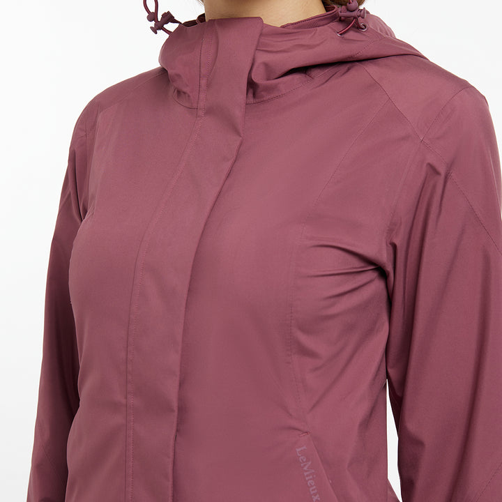 LeMieux Ladies Isla Short Waterproof Jacket - Rosewood