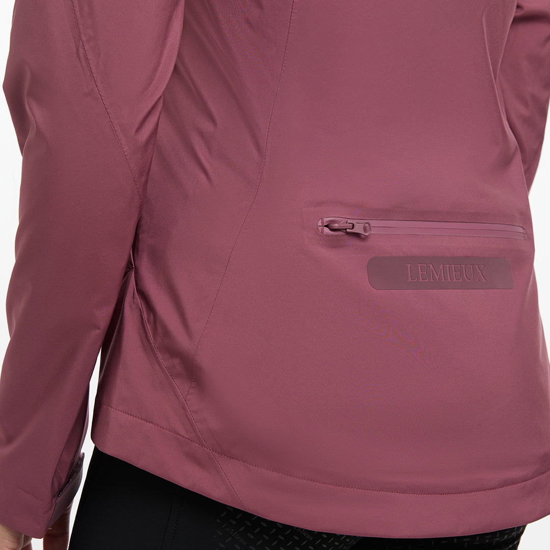 LeMieux Ladies Isla Short Waterproof Jacket - Rosewood