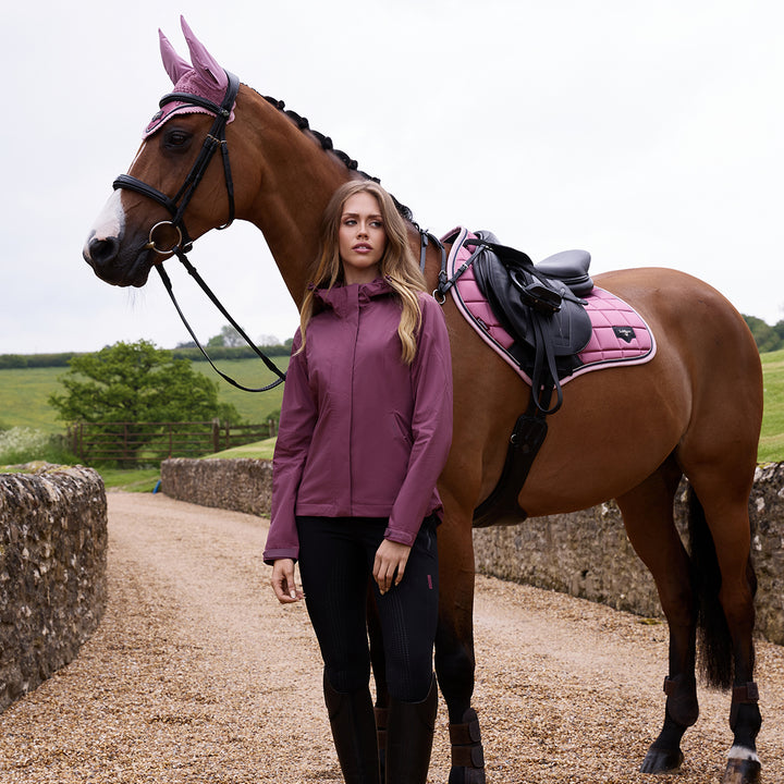 LeMieux Ladies Isla Short Waterproof Jacket - Rosewood