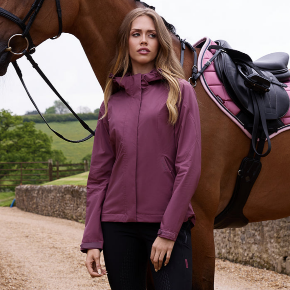 LeMieux Ladies Isla Short Waterproof Jacket - Rosewood