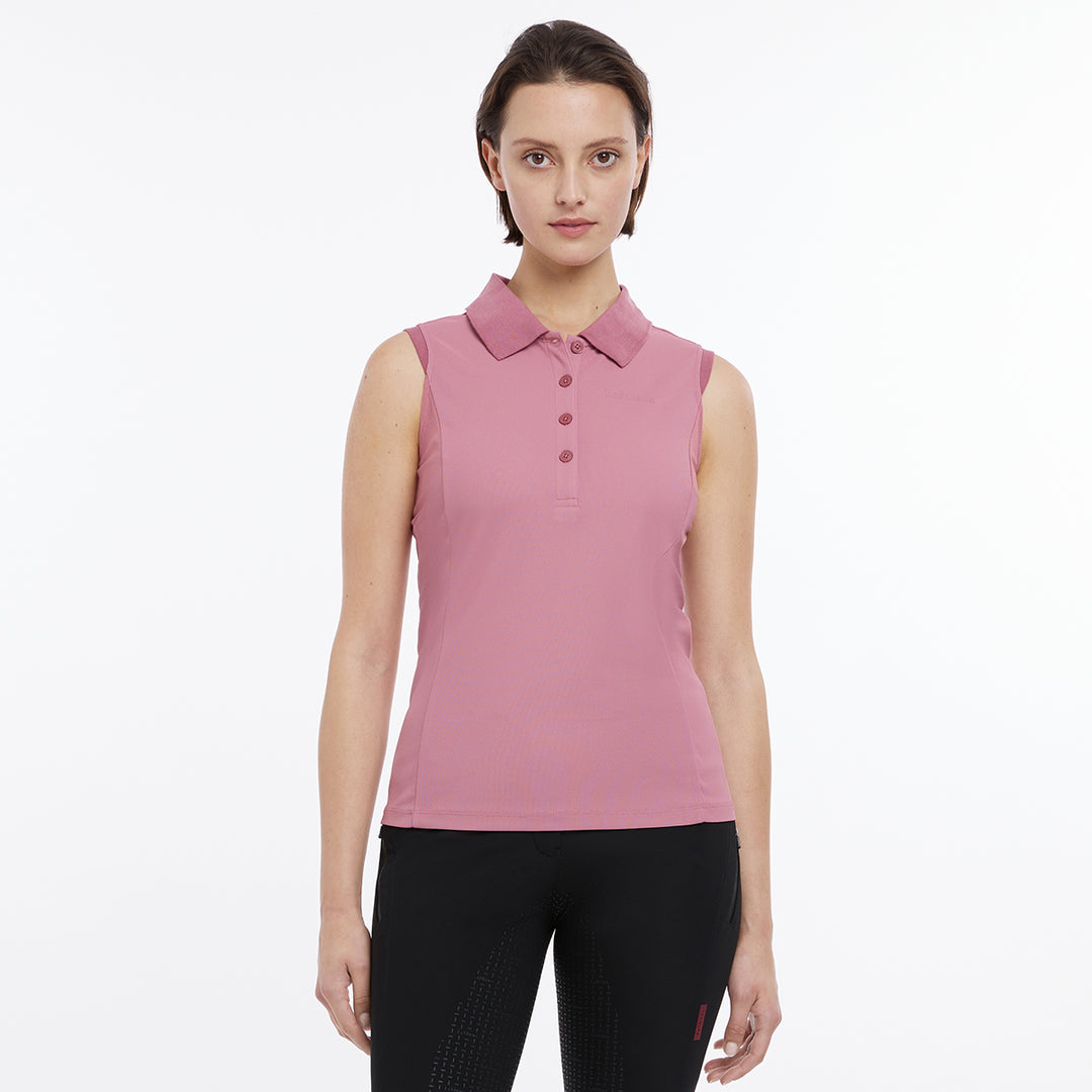 LeMieux Ladies Marissa Sleeveless Polo - Peony