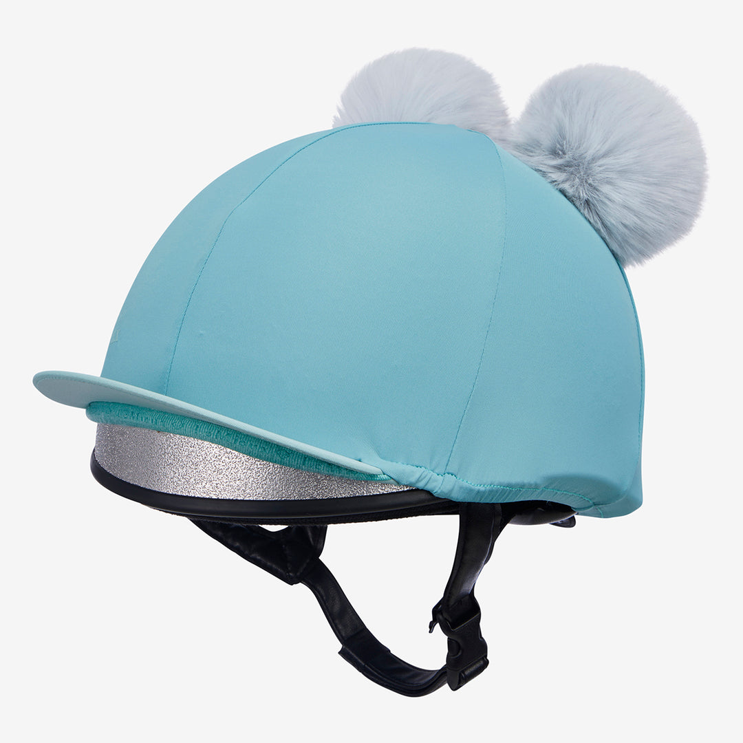 LeMieux Mini Double Pom Hat Silk - Lagoon