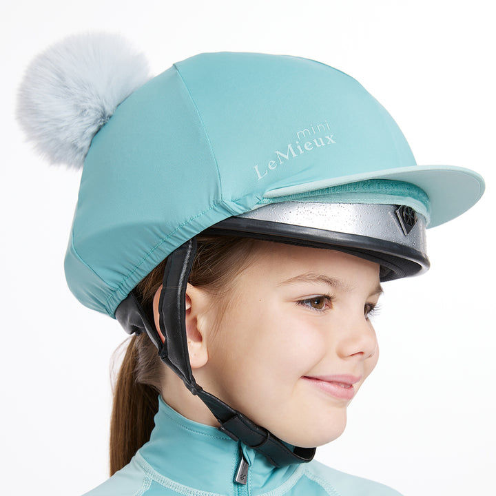 LeMieux Mini Double Pom Hat Silk - Lagoon