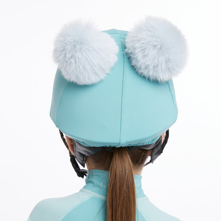 LeMieux Mini Double Pom Hat Silk - Lagoon