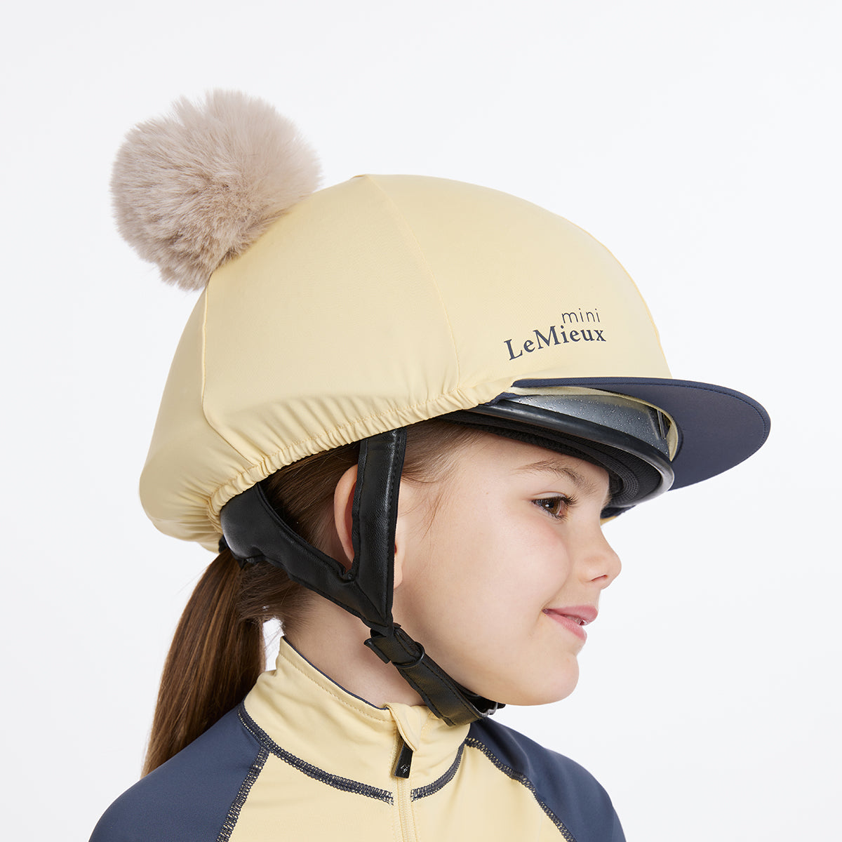LeMieux Mini Double Pom Hat Silk - Mimosa | Millbry Hill LeMieux Mini Double Pom Hat Silk - Mimosa | Millbry Hill