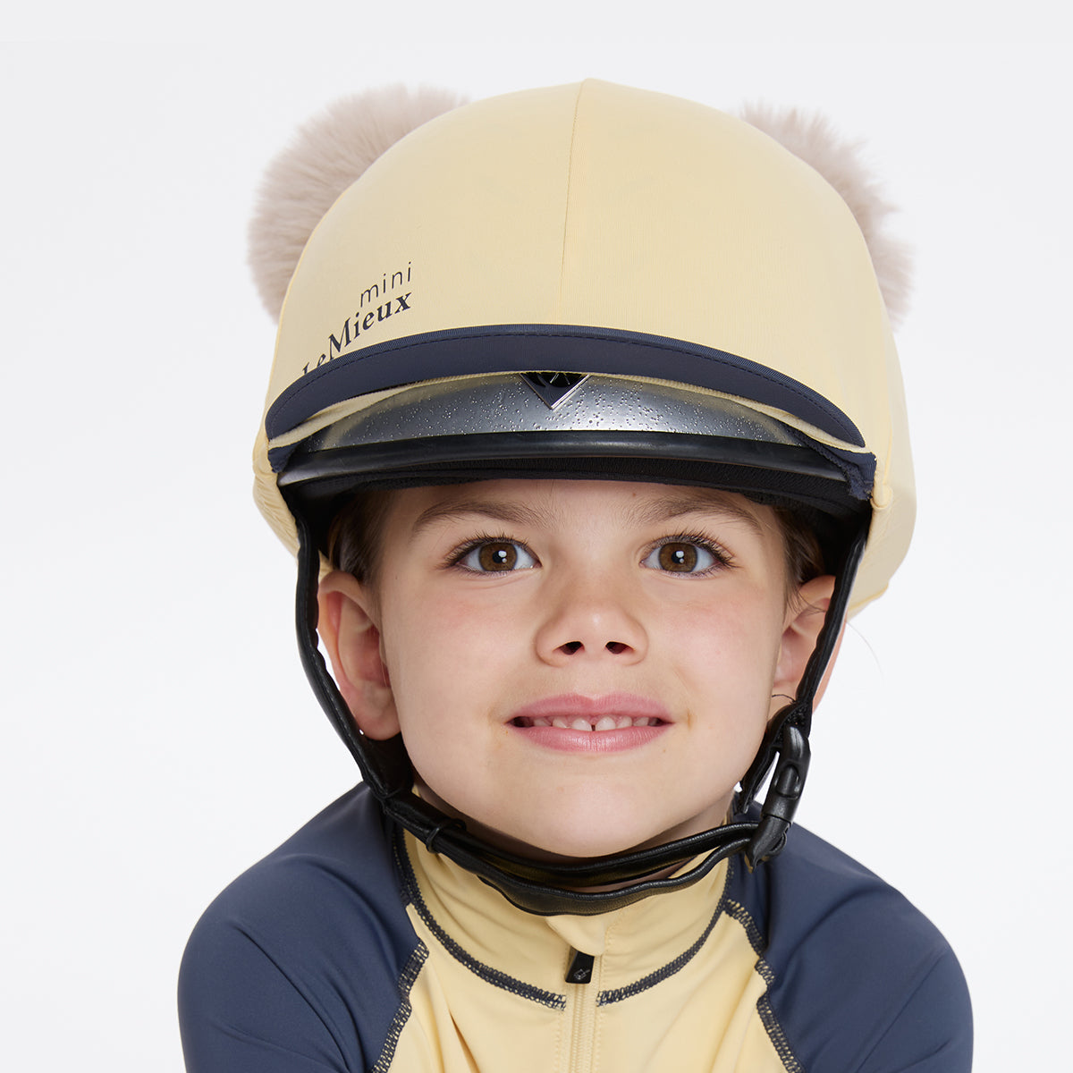 LeMieux Mini Double Pom Hat Silk - Mimosa | Millbry Hill