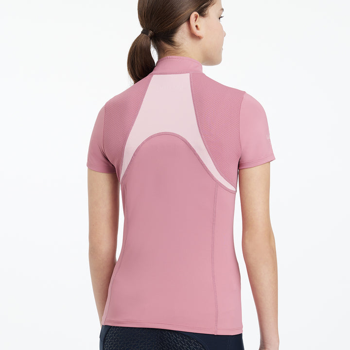 LeMieux Young Rider SS Mia Mesh Base Layer - Peony