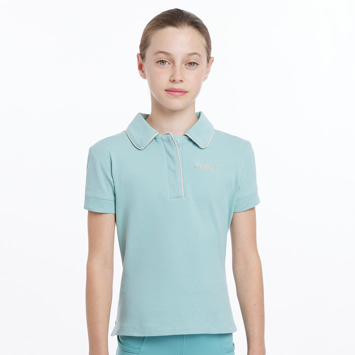 LeMieux Young Rider Polo Shirt - Aqua