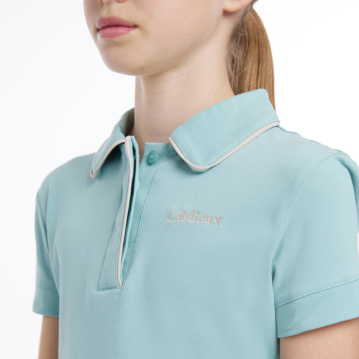 LeMieux Young Rider Polo Shirt - Aqua