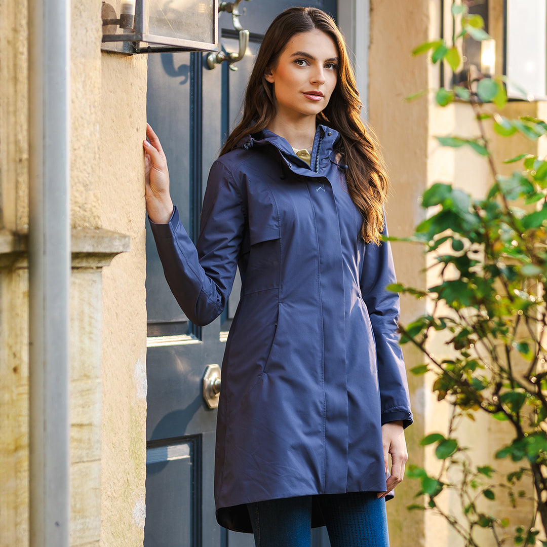 LeMieux Ladies Grace Long Rain Jacket - Dusk