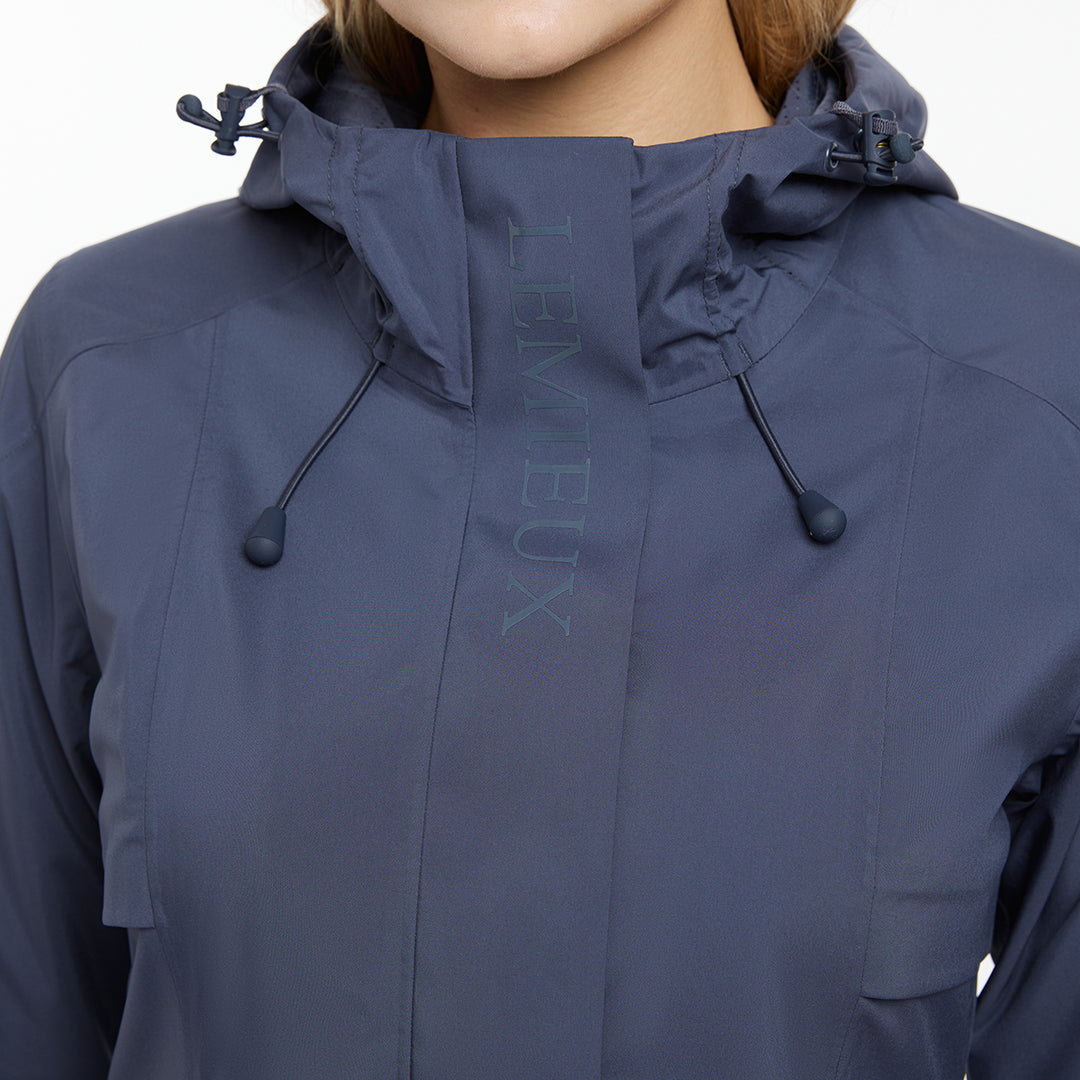 LeMieux Ladies Grace Long Rain Jacket - Dusk