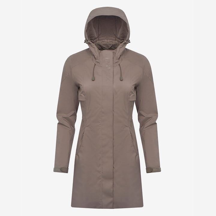 LeMieux Ladies Grace Long Rain Jacket - Pecan